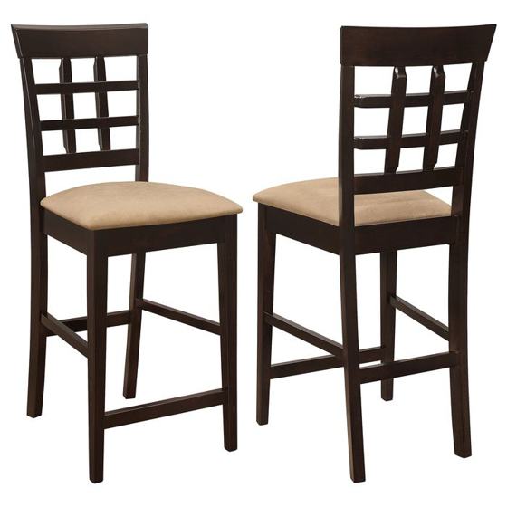 Coaster Gabriel Lattice-Back Counter Chair