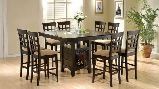 Coaster Gabriel Lattice-Back Counter Height Dining Set