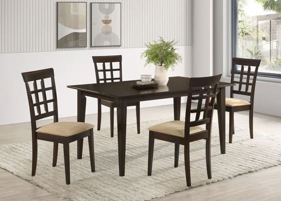 Coaster Gabriel Lattice-Back Rectangular Dining Set
