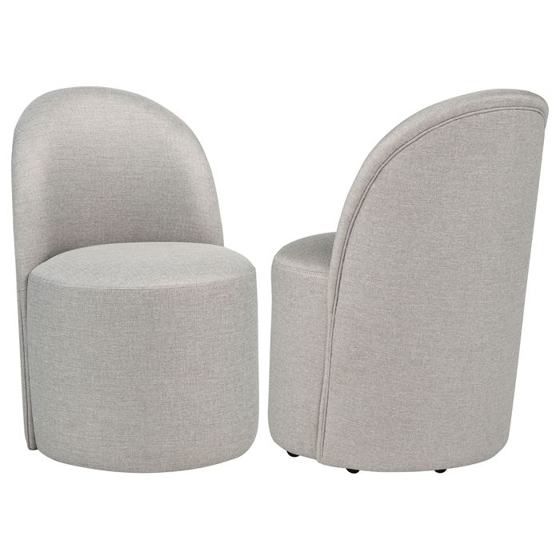 Coaster Aubrey Upholstered Barrel Dining Side Chair