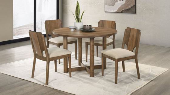 Coaster Crestmore Round Dining Set