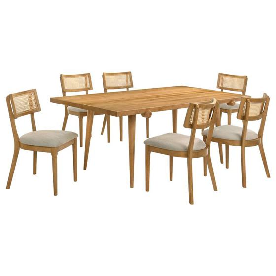 Coaster Fabra Rectangular Dining Set