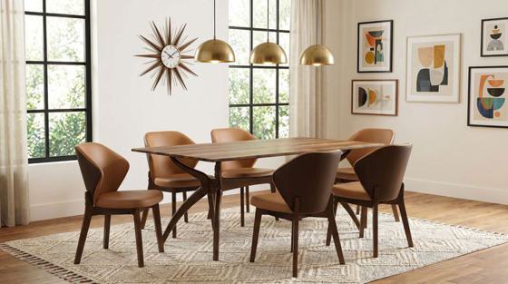 Coaster Randolph Smart Top Rectangular Dining Set