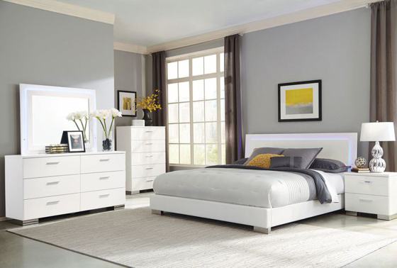 Coaster Felicity Bedroom Set (LED Bed)