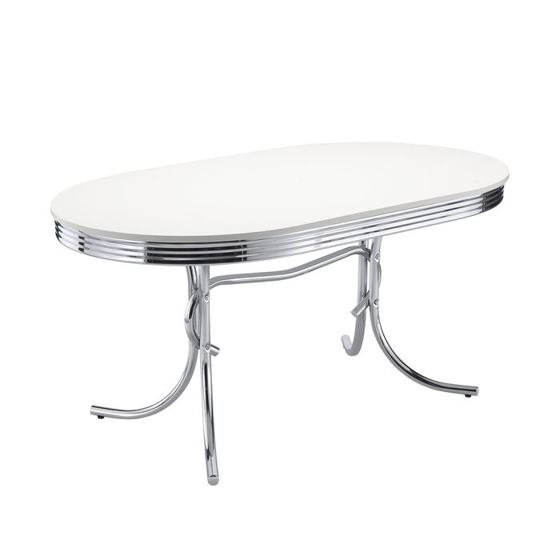 Coaster Retro Oval Dining Table