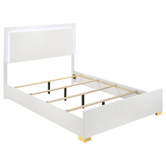 Coaster Marceline Wood LED Panel Bed