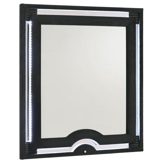 Coaster Ravenne Upholstered LED Dresser Mirror