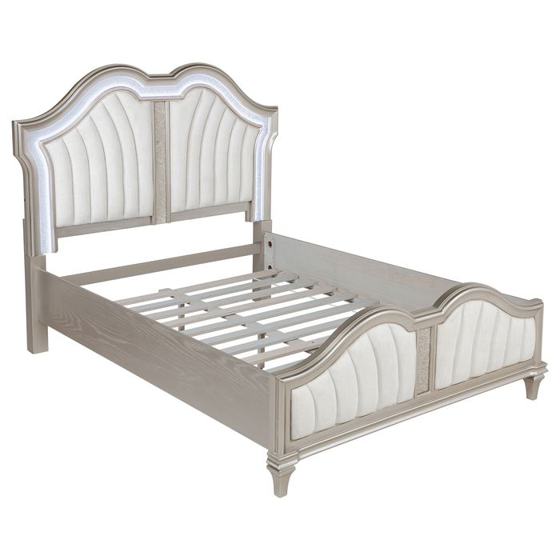 Coaster Evangeline Wood LED Panel Bed