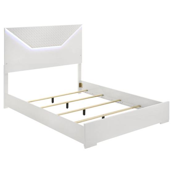Coaster Ives Wood LED Panel Bed