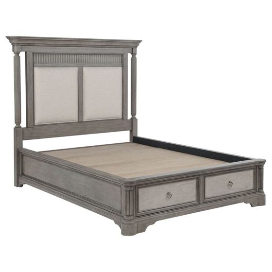 Coaster Cresswell Upholstered Storage Platform Bed