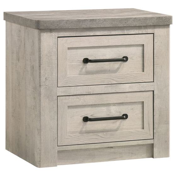 Coaster Nevado Farmhouse 2-Drawer Nightstand
