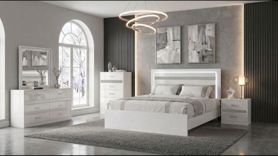 Coaster Viana Touch-Control LED Bedroom Set