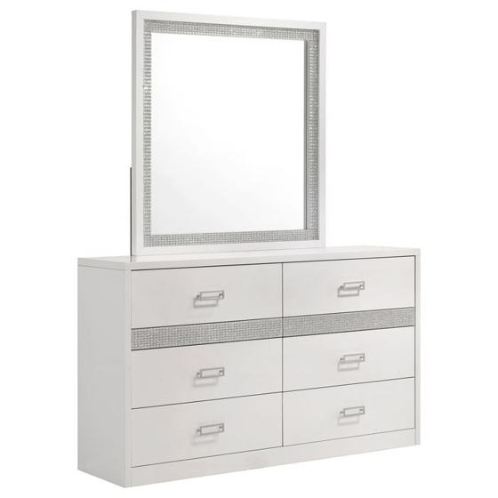 Coaster Viana 6-Drawer Dresser with Mirror
