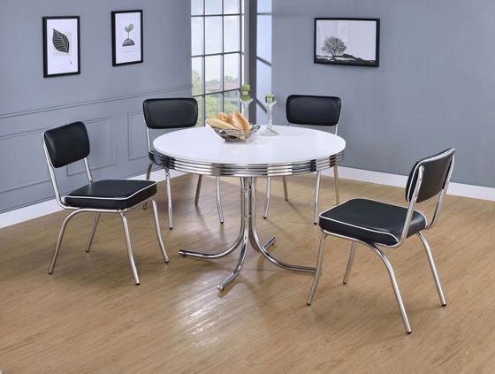 Coaster Retro Round Dining Set