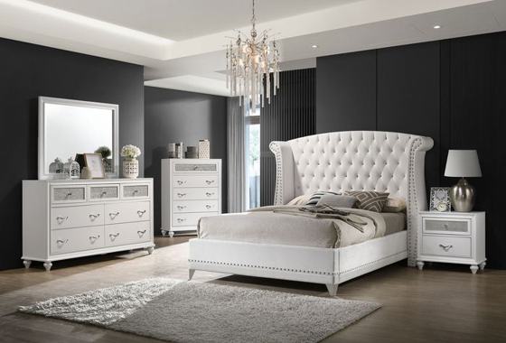 Coaster Barzini Bedroom Set (Upholstered Bed)