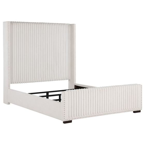 Coaster Natasha Upholstered Wingback Bed