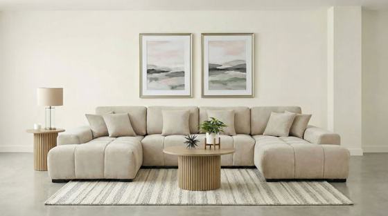 Coaster Cannella Upholstered Sectional Sofa