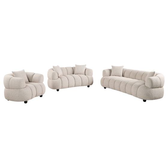Coaster Whitney Boucle Upholstered Sofa Set
