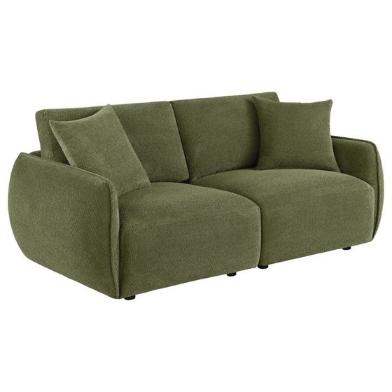Coaster Elysia Chenille Upholstered Modular Loveseat