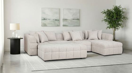Coaster Amara Upholstered Sectional Sofa