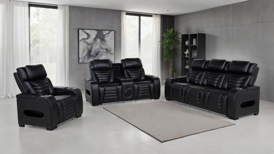 Coaster Zuma Dual Power Reclining Sofa Set