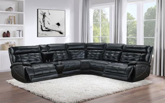 Coaster Hewitt Dual Power Reclining Sectional