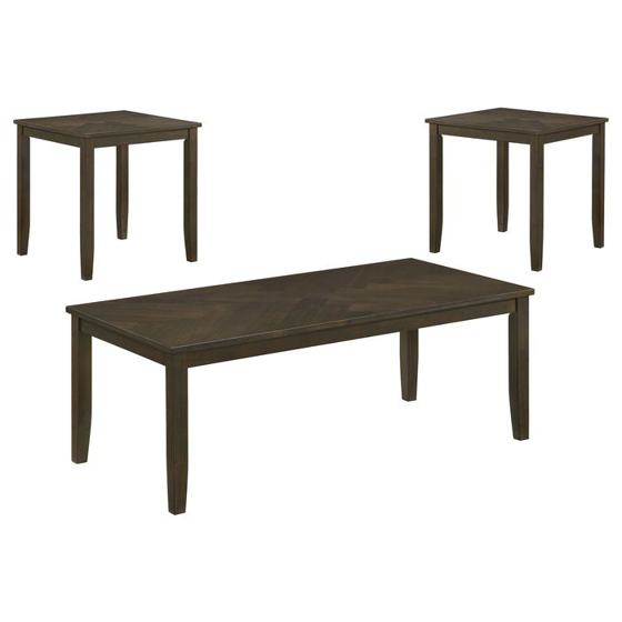 Coaster Holmes Geometric Top Coffee Table Set