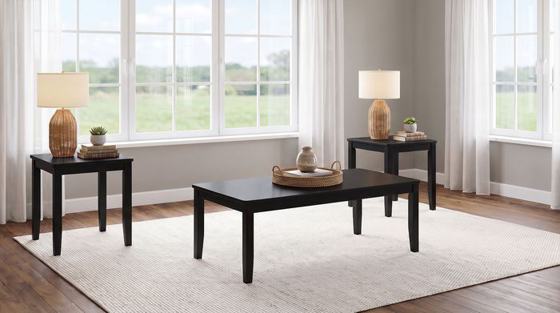 Coaster Holmes Black Coffee Table Set