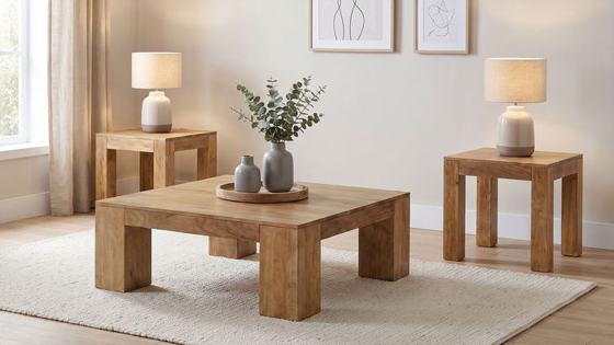 Coaster Butte Coffee and End Table Set
