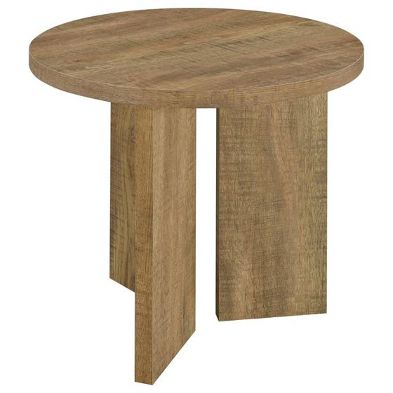 Coaster Aragon Round Panel Base End Table