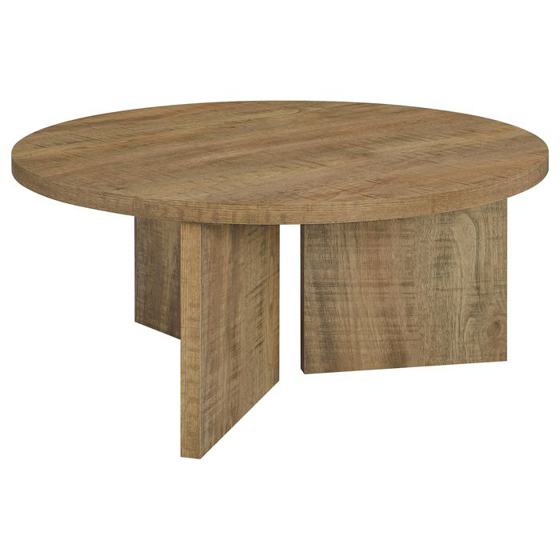 Coaster Aragon Round Panel Base Coffee Table