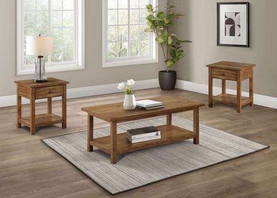 Coaster Payne Coffee Table Set (1-drawer End Table)