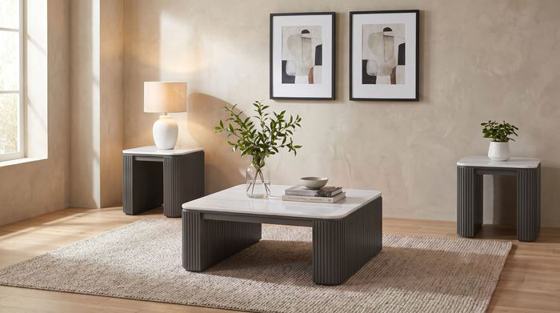 Coaster Lior Square Coffee and End Table Set