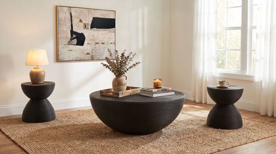 Coaster Macedo Round Coffee and End Table Set