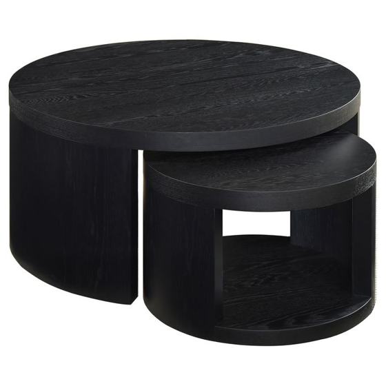 Coaster Sweeney Round Nesting Table Set