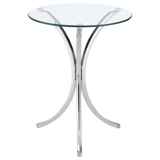 Coaster Eloise Round Glass Top Side Table