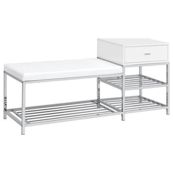 Coaster Siega Shoe Storage Entryway Bench