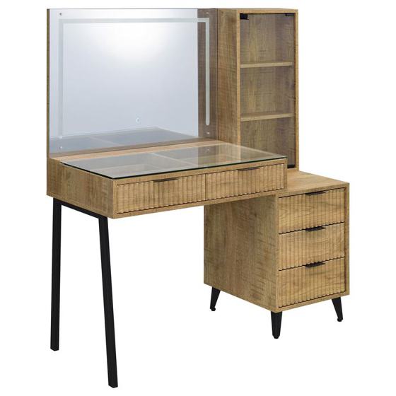 Coaster Souza Makeup Vanity Table and LED Mirror