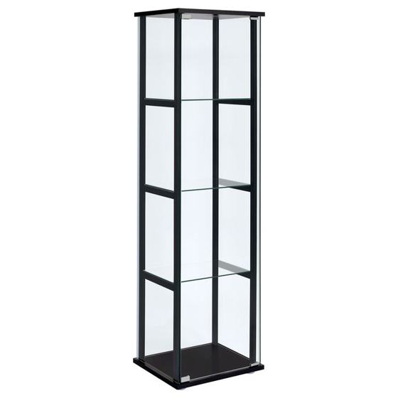 Coaster Cyclamen 4-shelf Curio Cabinet