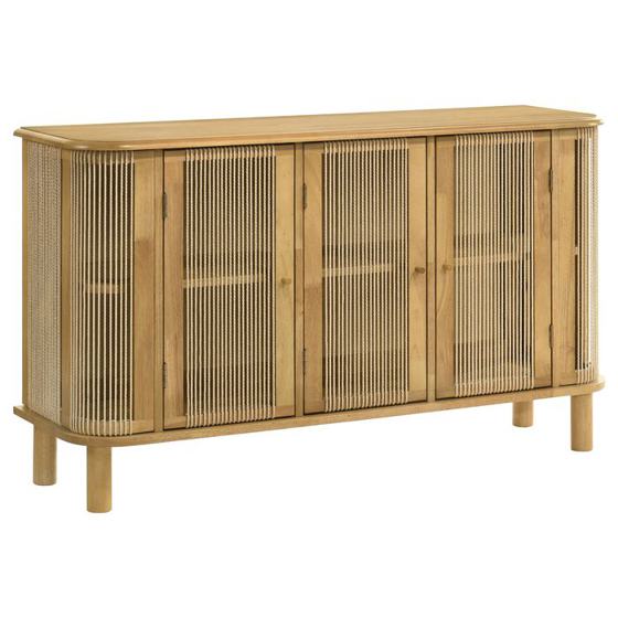 Coaster Ervine 3-Door Rope Panel Accent Cabinet
