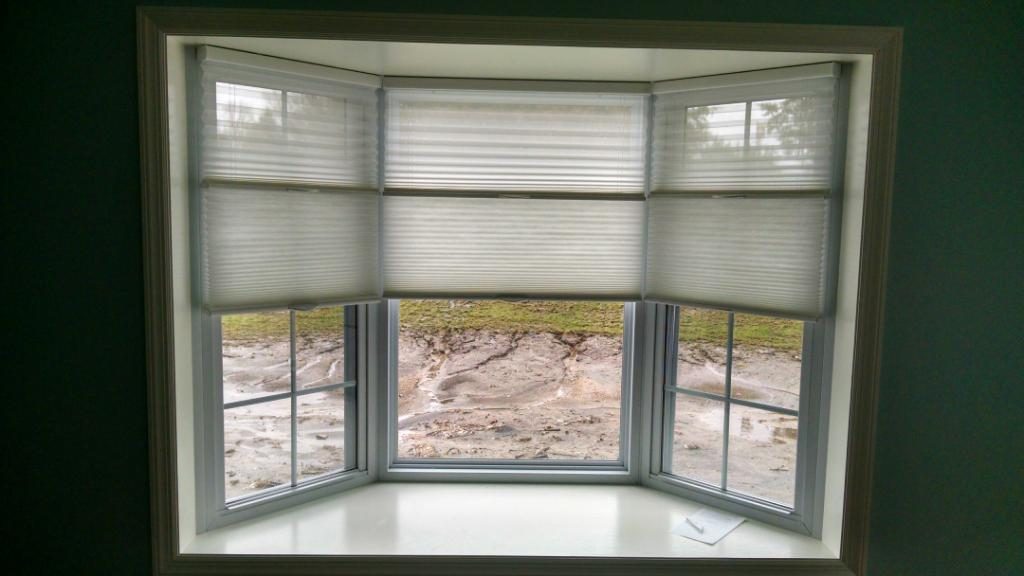 Honeycomb shades installed by Bed Back & Blinds
