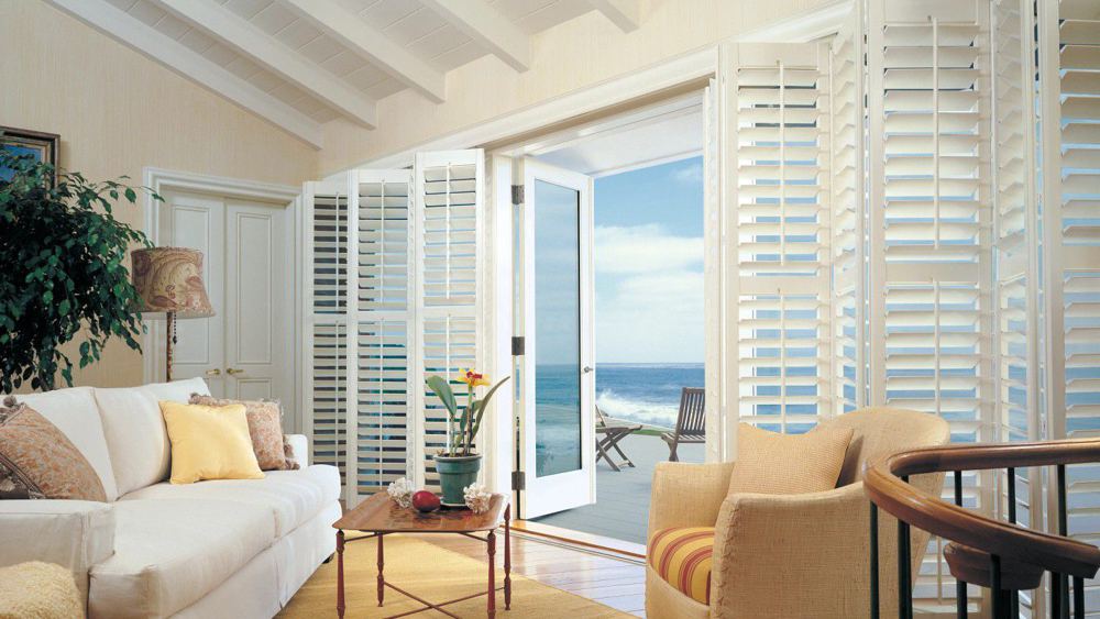 Custom Shutters in a room