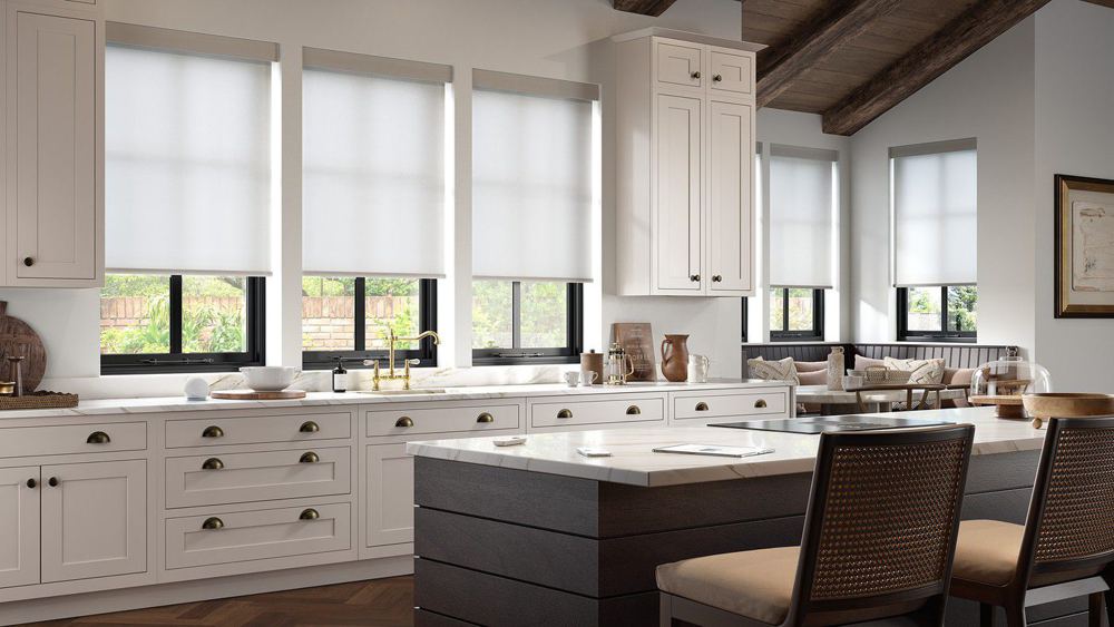 Motorized Blinds and Shades in a room