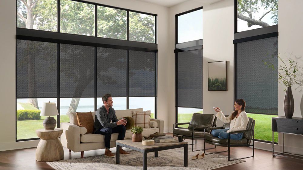 Roller Shades in a room