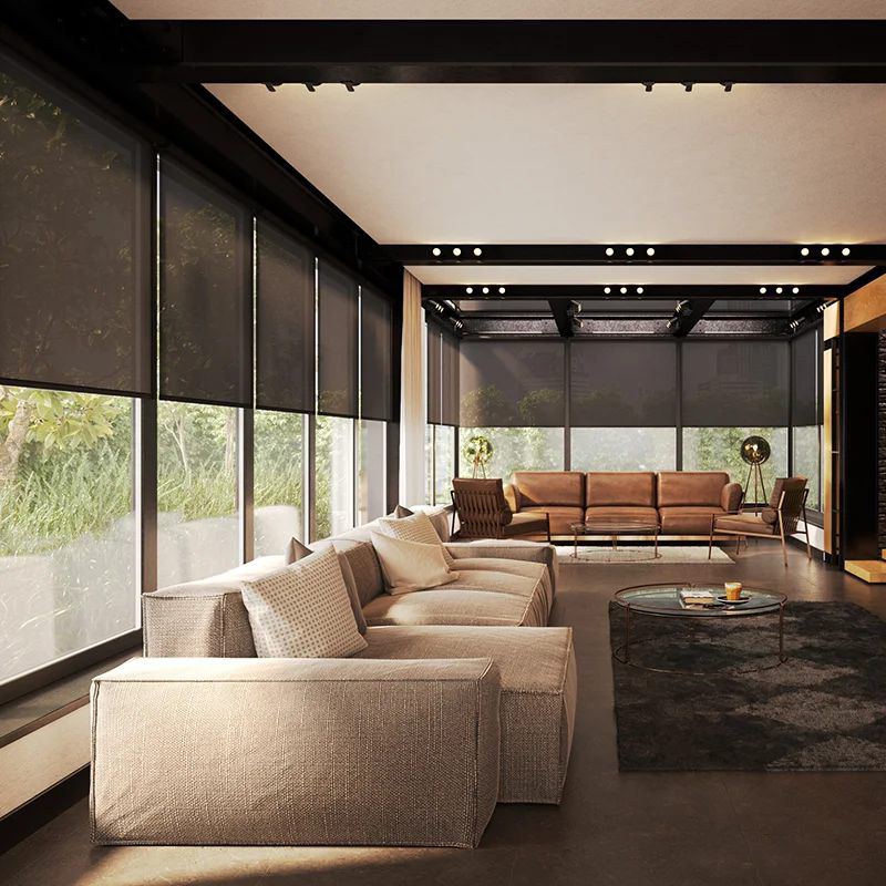 FlexStyle Roller Shades in a room