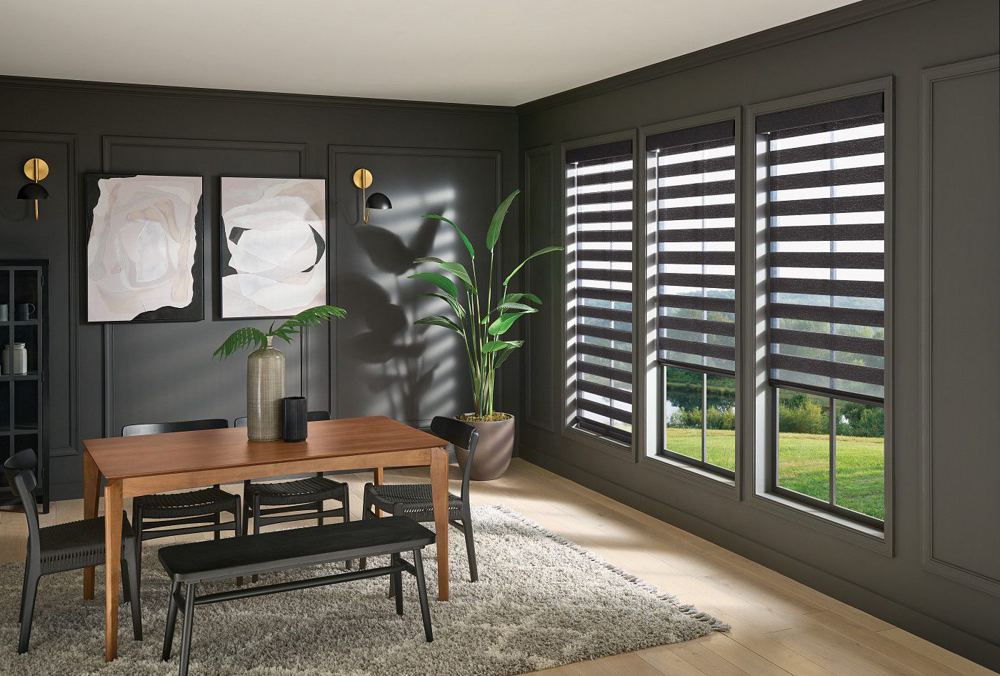 Layered (Zebra) Shades in a room