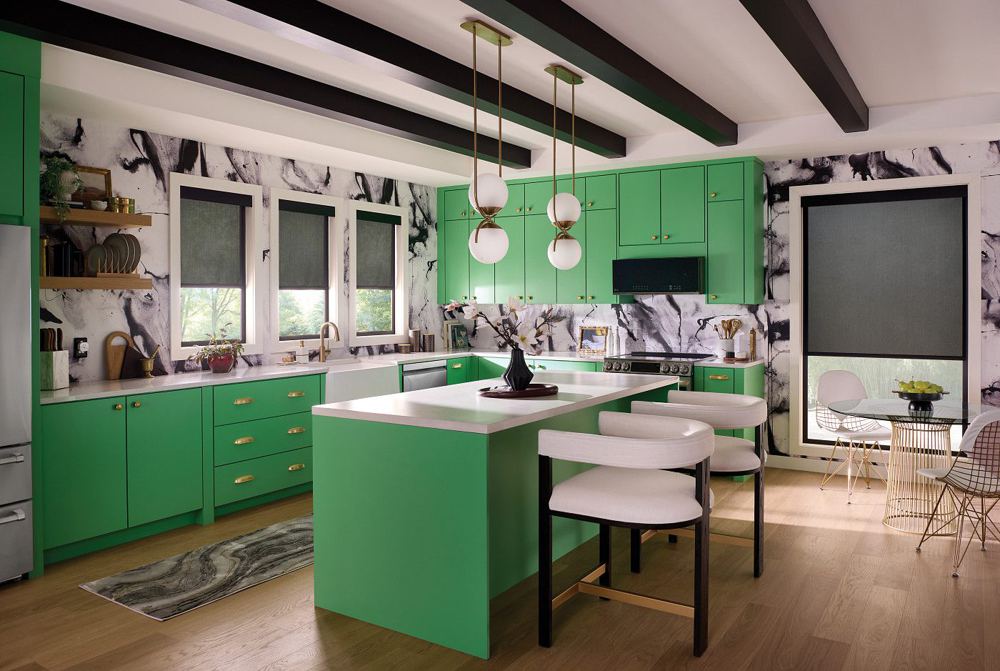 Solar Shades in a room