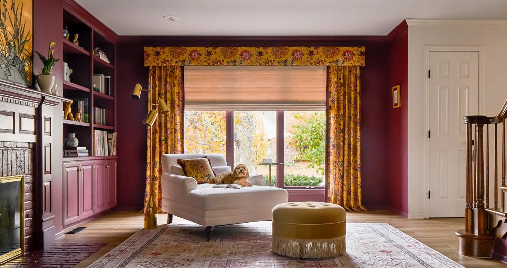 Valances and Cornices in a room