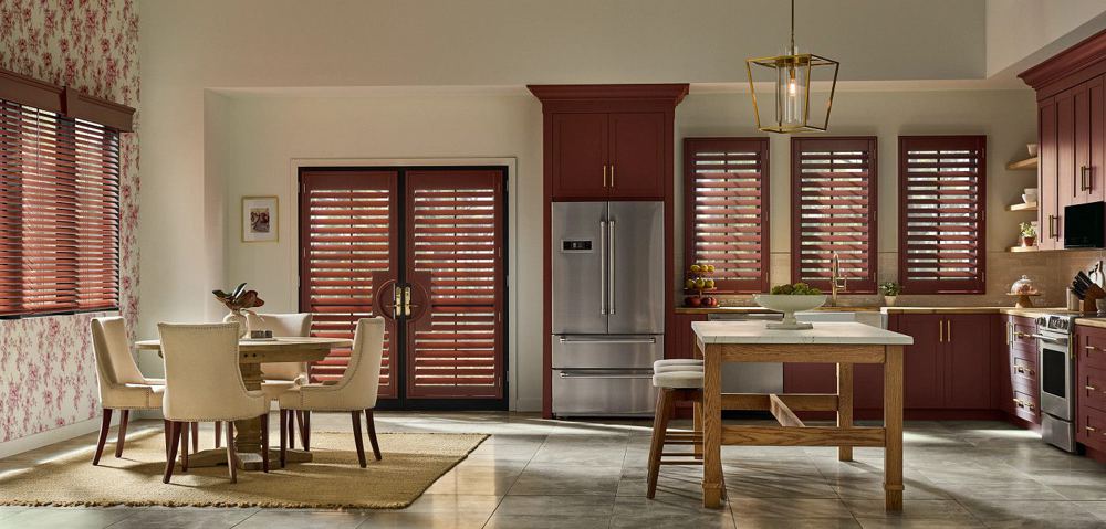 Wood Shutters in a room