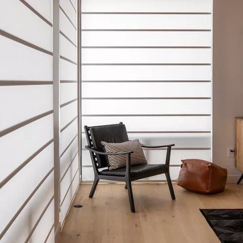 Alustra Architectural Roller Shades in a room